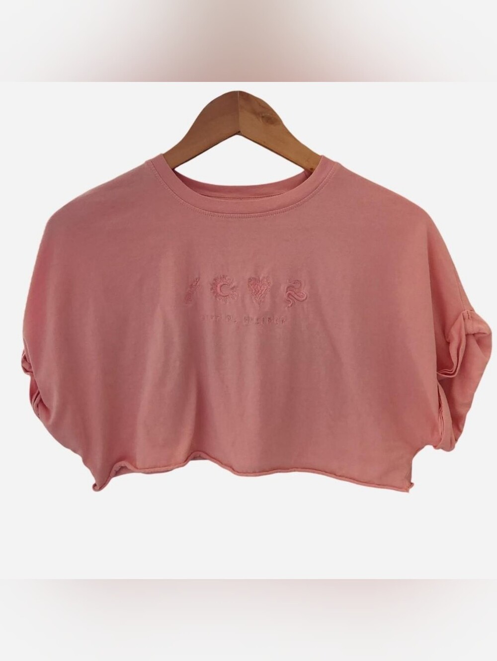 Bershka Cotton Dreamer Crop